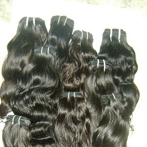 Tissage de cheveux indiens Remy à ondulations naturelles, double trame, 100g, permanent et toutes couleurs, meilleure qualité - Product Image 1