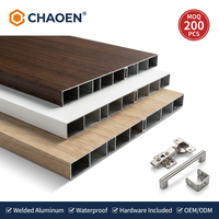 Panneau d'armoire de cuisine extérieure en aluminium soudé sur mesure, design moderne, résistant aux intempéries, ignifuge et anticorrosion