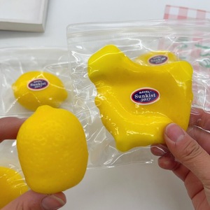 Fluid Lemon <b>Squishy</b> Realistic Soft Slow Rebound Hand-Pinch Stress-Relief <b>Toy</b> Decompression Cross-Border Silicone Latex Squeeze - Product Image 1
