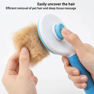 <span class=keywords><strong>Spazzola</strong></span> Autopulente con un Clic per la Rimozione del Pelo di Animali Domestici Pettine Massaggiante per Cani e Gatti in Materiale TPR <span class=keywords><strong>Spazzola</strong></span> di Bellezza per la Pulizia degli Animali - Product Image 5