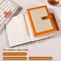 Carnet A5 professionnel en cuir PU, reliure filigranée, 100 pages, 100 feuilles, impression UV, coffret cadeau personnalisé haut de gamme avec emballage de luxe
