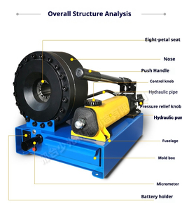 Produit automatique en caoutchouc faisant des machines pour le sertissage de tuyau de sertissage Machine de sertissage hydraulique de coupe de tuyau d'injection