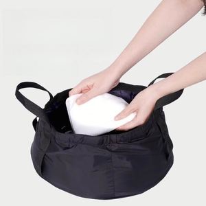 Lavabo de voyage pliable portable, bol pliable pour le lavage des pieds et du visage en extérieur, évier de camping léger pour cadeaux promotionnels - Product Image 4
