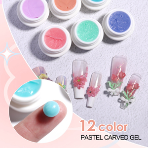 HONEY GIRL Gel de Sculpture 3D pour Ongles 12 Couleurs, Gel de Peinture pour Dessin Floral, Design d'Art des Doigts, Gel de Gravure d'Ongles, Marque Privée - Product Image 4