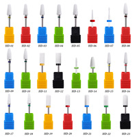 Embouts de perceuse à ongles en céramique, embouts de fraisage pour perceuse électrique, accessoires pour ongles, outils pour manucure et pédicure