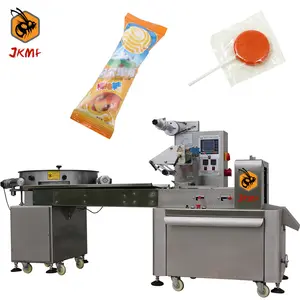 Automatic Sweet Candy Wrapping Machine For Lollipop Candy Packing Machine Wave Board Pinwheel Candy Packing Machine