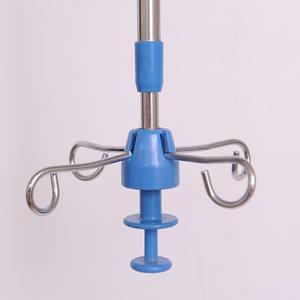 Gantungan infusi tiang <span class=keywords><strong>Iv</strong></span> kait transfusi Rumah Sakit terpasang di langit-langit medis baja tahan karat - Product Image 5