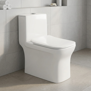 โถสุขภัณฑ์แบบตะวันตก รุ่น Dual Flush ทรงยาว - สุขภัณฑ์เซรามิกสีขาวทันสมัยแบบชิ้นเดียว - Product Image 6