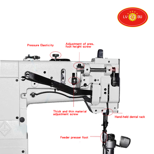 Lvbu 8365 Union Feed Post Bed Ba Cấp Liệu Túi Da Máy May Công Nghiệp - Product Image 4