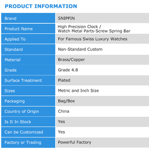 Xem phần vàng-giai điệu xem nút đồng thanh với mùa xuân cài đặt cho nổi tiếng Swiss đồng hồ sang trọng - Product Image 6