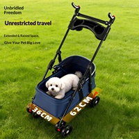 Poussette pour animaux de compagnie modèle 008 pour chiens et chats, légère et pliable, adaptée aux chiens de petite et moyenne taille, fabriquée en Chine, modèle d'exportation transfrontalière