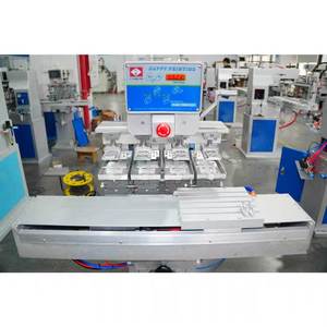 4 Color Closed Ink Cup Pad <b>Printing</b> <b>Machine</b> With Shuttle Worktable for Print Plastic Hanger - Product Image 1
