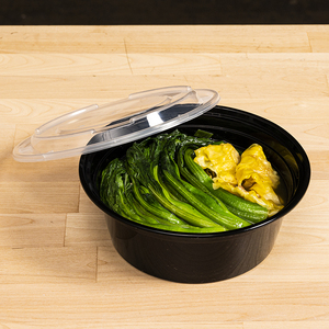 Tiya nhựa Takeaway PP bát tròn Stackable hộp đựng thức ăn nhà hàng Vòng lò vi ba hộp đựng thức ăn - Product Image 5