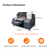 Harga Printer UV LED Mini Multifungsi Ukuran A3 ZYJJ untuk Casing Ponsel Plastik, Kayu, Botol, Akrilik, Logam, Silinder, Kartu