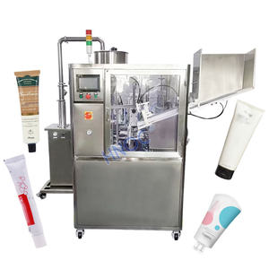 Machine automatique de remplissage et de scellement de <span class=keywords><strong>tube</strong></span> en plastique de lotion de chaleur ultrasonique de crème en aluminium de couleur de cheveux - Product Image 1