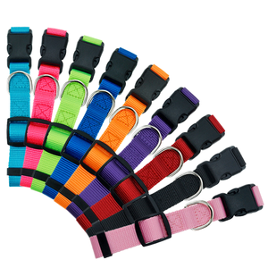 9 Classic Colors Lace Solid Comfortable <b>Pet</b> Travel Adjustable Buckle Plastic Wholesale Dog <b>Collar</b> All Seasons - Product Image 1