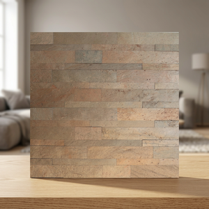 Panel de Pared de Cobre Delgado Natural, Moderno, Antiestático, Resistente a la Humedad, Superficie 3D, para Interiores, Uso en Hoteles, Tamaños 15x60cm - Product Image 4