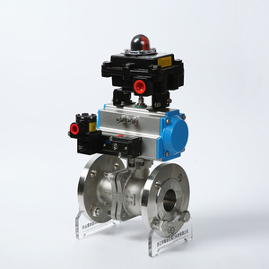 Válvula de Bola Neumática de 4 Pulgadas, 700 Psi, Alta Temperatura, Vapor, Acero Inoxidable, Brida, Uso Industrial - Product Image 1