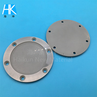 Pièces en céramique de nitrure d'aluminium personnalisées : Disque d'espacement, bloc, plaque à bride, isolateur thermique conducteur en AlN