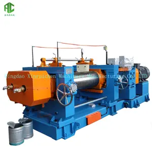 Bearing Type Open Mixing Mill Two Rolls Silicone Rubber Calender Machine