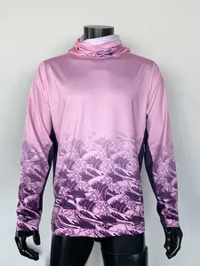 Camisa de Pesca con Capucha y Protección UV UPF50, Camisa de Pesca de Poliéster de Secado Rápido para Hombre con Polaina para el Cuello - Product Image 6