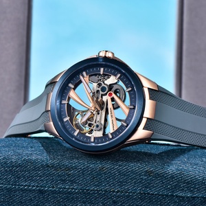 Montre mécanique automatique pour homme PAGANI DESIGN, acier inoxydable, cadran squelette, sportive, étanche, lumineuse, luxe, aventure en plein air - Product Image 4