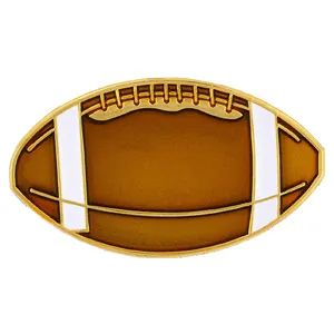 Conjunto de logotipo personalizado de futebol, lembrança, alta qualidade, logotipo de baseball, 4 pinos