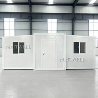 Maison modulaire préfabriquée pliable en forme de A, extensible, type conteneur, mini-villa mobile, cabane extérieure
