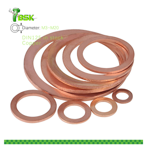 แหวนทองสัมฤทธิ์ทองแดงแบบแบนชุดอุปกรณ์ในการจัดเรียงตัวชี้วัดเครื่องซักผ้าปิดผนึก M1.6กับ M160ปะเก็นทองแดงเครื่องซักผ้าธรรมดา - Product Image 5