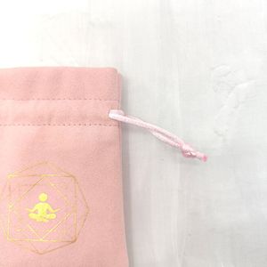 Microfiber Fleece Small <b>Drawstring</b> Jewelry Storage Bag Anti-Oxidation Pocket <b>Bracelet</b> Container with Accompanying Gift - Product Image 3