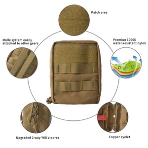 Tas Taktis Yakeda, Tas Ransel Latihan Outdoor, Tas Peralatan Molle, Rompi Latihan Sabuk, Perlengkapan P3K, Tas Taktis Survival - Product Image 5