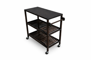 Carrito de Cocina Rectangular de Alta Calidad – Múltiples Colores, Material de Madera de Acacia y Metal, 799 × 349 × 850 mm (con bandeja extraíble) - Product Image 4