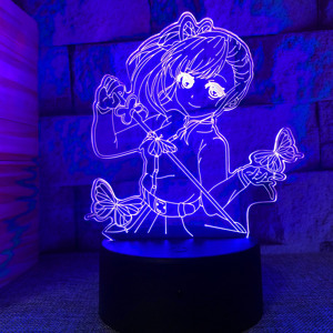 Lámpara Led de acrílico para dormitorio, luz de mesa 3d de Anime, Demon Slayer, bonito Kamen Nidouzi, regalo de cumpleaños decorativo, novedad - Product Image 4