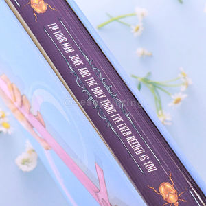 Blue Hardcover <b>Book</b> Printing Stenciled Edge Art <b>Books</b> Fiction Novel Printing Manufacturer Spot UV with Sprayed Edges - Product Image 4