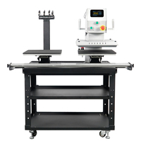 Presse à chaud automatique double station Microtec TITAN XP-20A 16x20 avec écran tactile et rideau de sécurité pour T-shirts, DTF, HTV