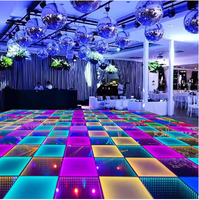 Plancher de danse LED 3D à effets spéciaux pour scène, vente en gros, plancher d'événement, mariage, fête, tapis de danse LED pour discothèque