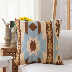 Cuscino per divano Kilim di lusso stile turco federa in cotone dal <span class=keywords><strong>Design</strong></span> unico con ricami creativi accenti decorativi per la casa - Product Image 3
