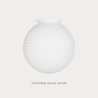 Abat-jour en verre gaufré transparent style Wabi Sabi nordique, éclairage doux, pour projets d'éclairage commercial et hôtelier (vente en gros)