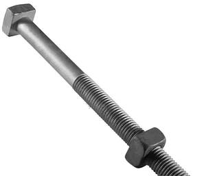 Boulon de suspension carré Quan Pham A, 5/8 po x 8 po, haute qualité, galvanisé à chaud selon les normes ASTM A-153. - Product Image 2