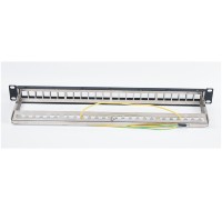Obral Besar Panel Patch Kosong Cat6 1U 19 Inci STP 24 Port Panel Patch RJ45 Cat6