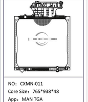 Pièces de camion VIT-U, radiateur de refroidissement du moteur de camion tracteur 81061016812