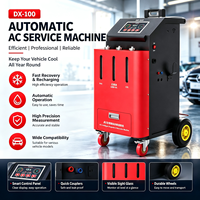 Stasiun Servis AC Mobil DX-100 Mesin Diagnostik & Restorasi Otomatis Peralatan Pemulihan & Daur Ulang Refrigeran R134a R1234yf