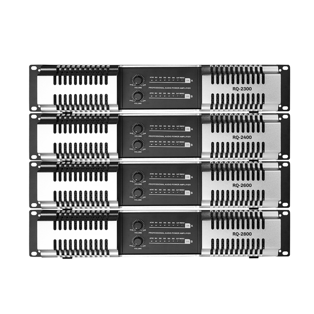 Professional 2-Channel Stereo Power Amplifier Active 800w* 2Digital DJ Audio Sound Processing Speaker Universal Voltage