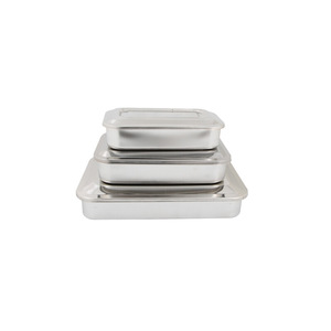 Bandeja de Esterilización de Acero Inoxidable YS con Tapa de 6, 8, 9 y 11 Pulgadas para Uso Médico - Product Image 4