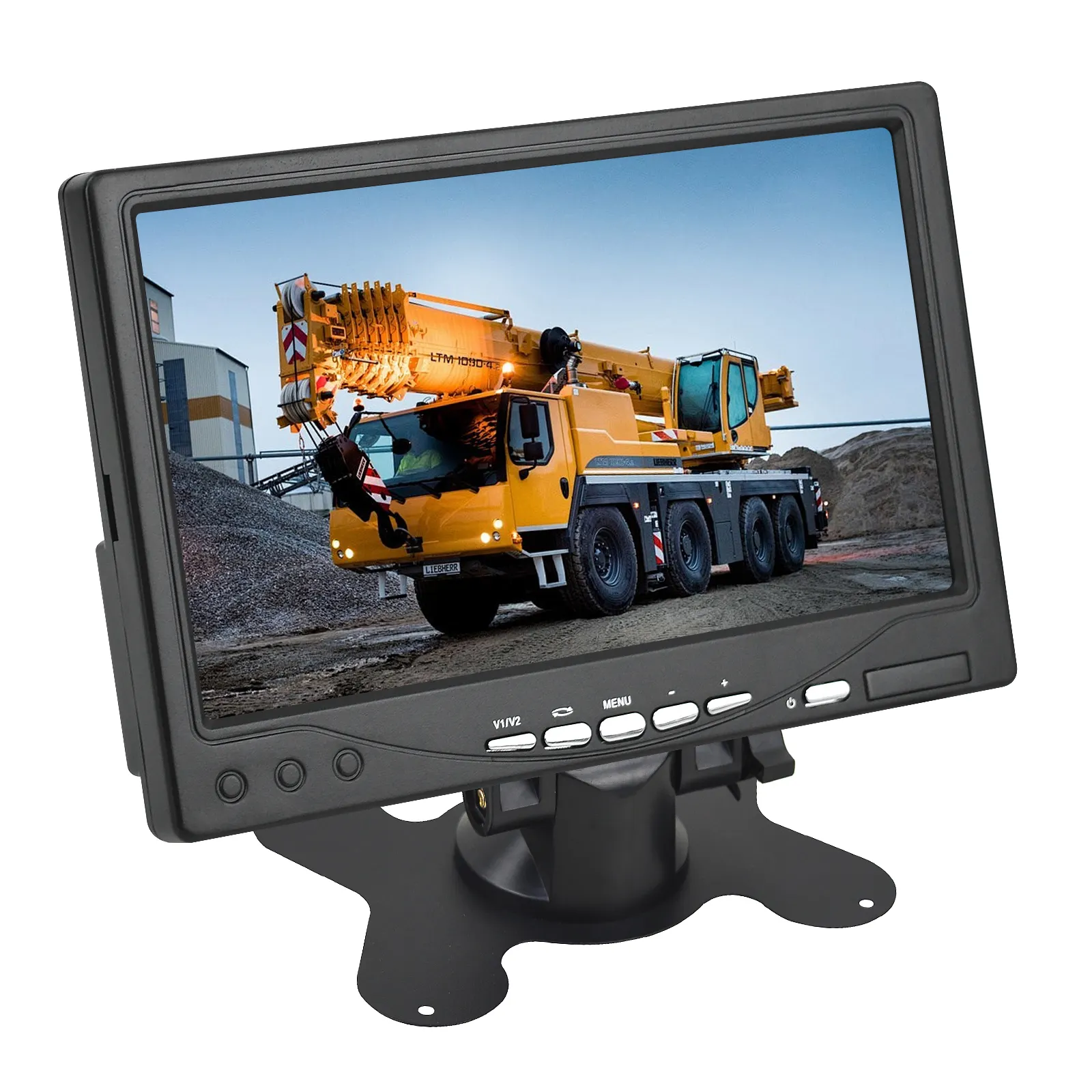 7 Inch Kleur TFT-LCD Scherm Hoofdsteun Monitor Dash Mount Cvbs Input Voertuig Monitor Voor Zware Truck Rv Trailer Bus