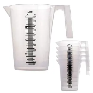 1 litre (1000ml) plastik mezun ölçüm ve karıştırma sürahi