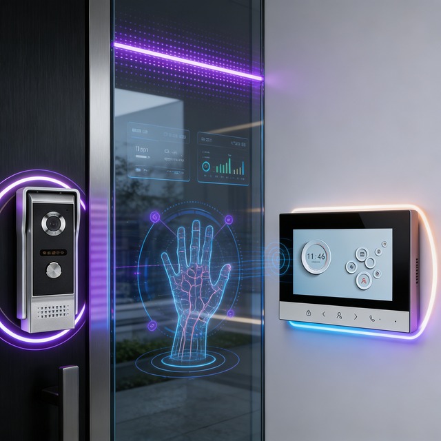 7 Inch Bluetooth Connectivity Short-range Control Added Convenience Smart Doorbell With Wireless Camera for Personal Use