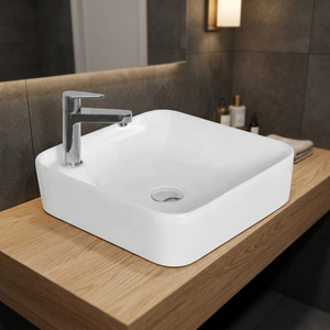 Vistaar marque exportation qualité céramique dessus de table ovale lavabo évier prix bon marché articles sanitaires de l'Inde - Product Image 1