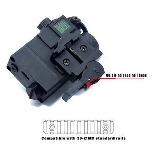 Puntero Láser Azul Táctico <span class=keywords><strong>PEQ</strong></span> con Linterna LED Blanca, Alcance de 100-200m, para Mayores de 14 Años - Product Image 4