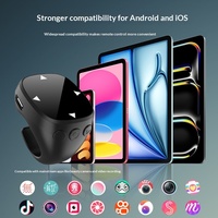 Mini télécommande tactile pour selfie, tourneur de page, TikTok, anneau intelligent multifonction sans fil avec fonction automatique BTJX13